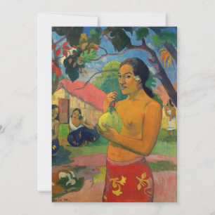 Paul Gauguin - Woman Holding a Fruit Thank You Card