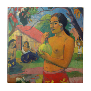 Paul Gauguin - Woman Holding a Fruit Tile