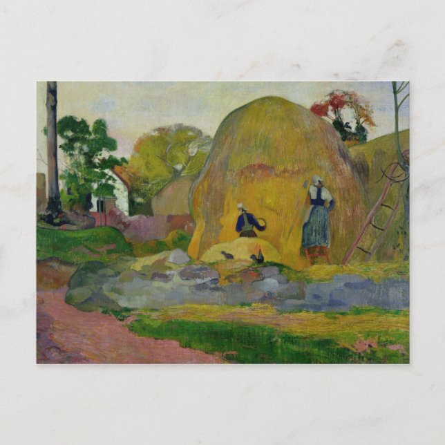 Paul Gauguin | Yellow Haystacks, or Golden Harvest Postcard (Front)
