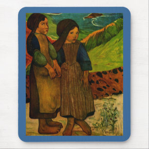 Paul Gauguin's Breton Girls (1889) Mouse Mat