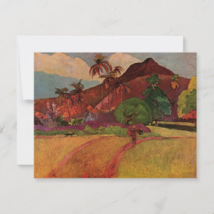 Paul Gauguin's Tahitian Landscape (1893) Invitation