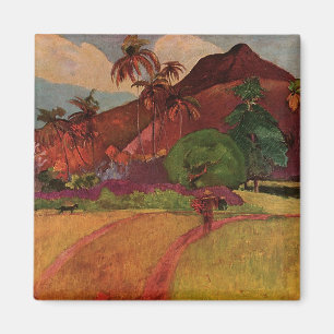 Paul Gauguin's Tahitian Landscape (1893) Magnet