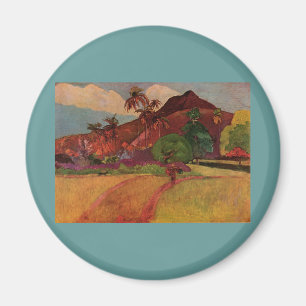 Paul Gauguin's Tahitian Landscape (1893) Magnet