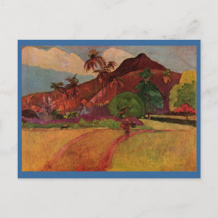 Paul Gauguin's Tahitian Landscape (1893) Postcard