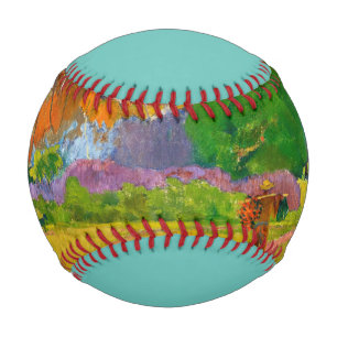 Paul Gauguin's Tahitian Landscape famous painting  Baseball
