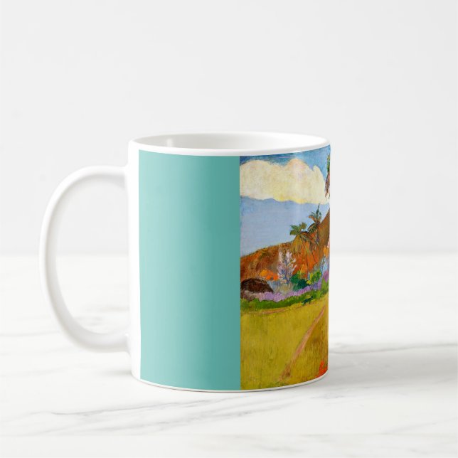 Paul Gauguin's Tahitian Landscape famous painting Coffee Mug (Left)