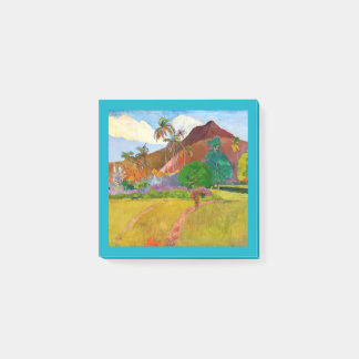 Paul Gauguin's Tahitian Landscape famous painting Post-it Notes