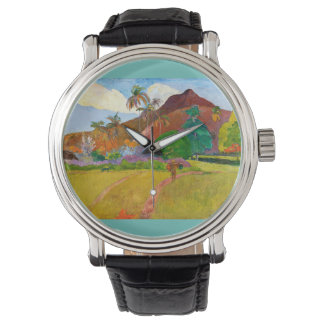 Paul Gauguin's Tahitian Landscape famous painting Watch