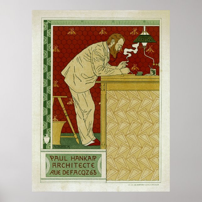 Paul Hankar, Architect Poster (Front)