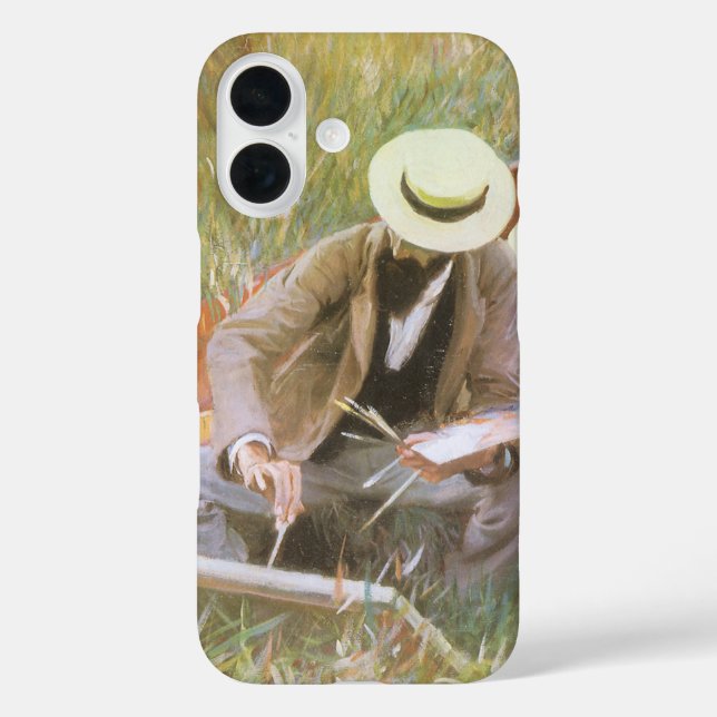 Paul Helleu Sketching with His Wife by JS Sargent Case-Mate iPhone Case (Back)