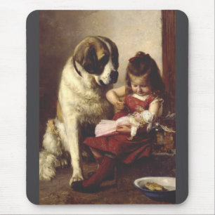 Paul Hermann Wagner: Best Friends Victorian Art Mouse Mat