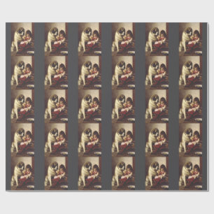 Paul Hermann Wagner: Best Friends Victorian Art Wrapping Paper