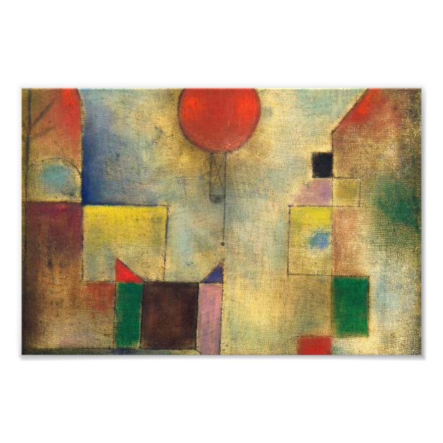Paul Klee 1922 Red Balloon Photo Print (Front)