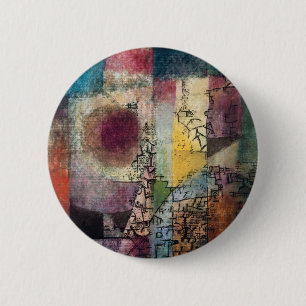 Paul Klee Abstract Art Cubism  6 Cm Round Badge