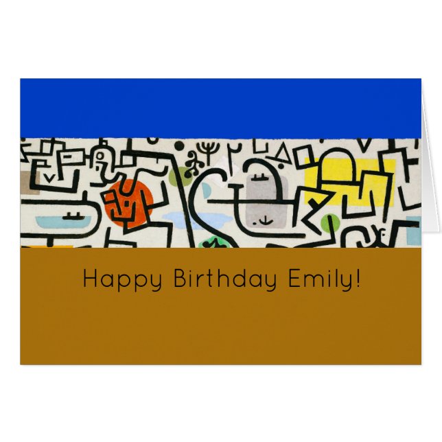 Paul Klee Abstract Expressionist Rich Harbour (Front Horizontal)