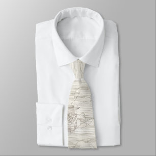 Paul Klee Abstract Line Drawing Necktie