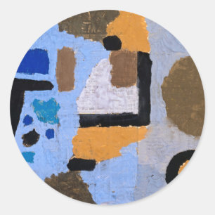 Paul Klee Abstract Painting Modern Art Classic Round Sticker