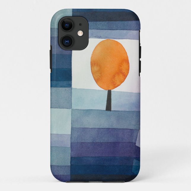 Paul Klee Abstract Tree Blue Painting Case-Mate iPhone Case (Back)