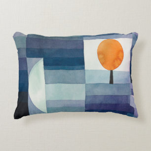 Paul Klee Abstract Tree Blue Painting Decorative Cushion