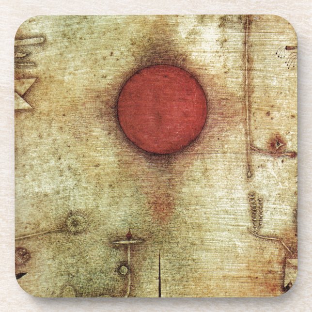 Paul Klee Ad Marginem Painting Coaster (Front)
