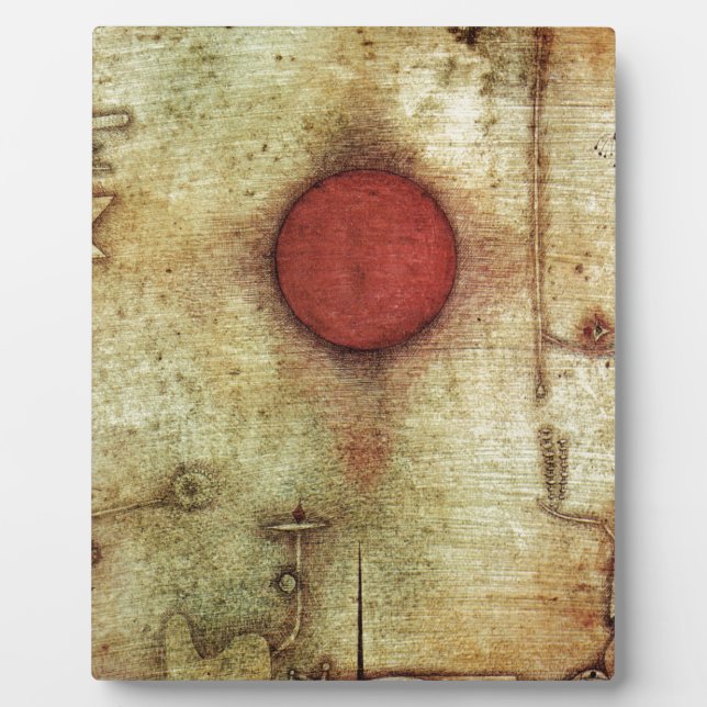 Paul Klee Ad Marginem Painting Plaque (Front)