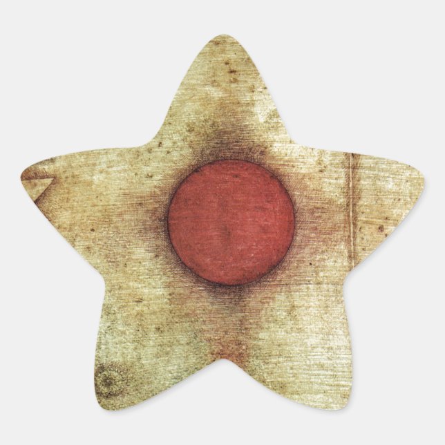 Paul Klee Ad Marginem Painting Star Sticker (Front)