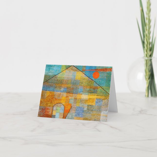 Paul Klee Ad Parnassum Note Card (Front)