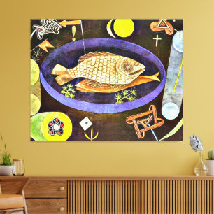 Paul Klee - Aroundfish, Canvas Print
