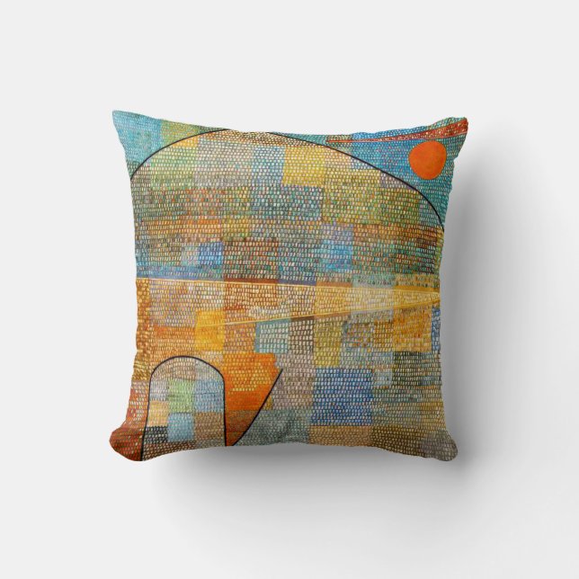 Paul Klee art: Ad Parnassus Cushion (Front)