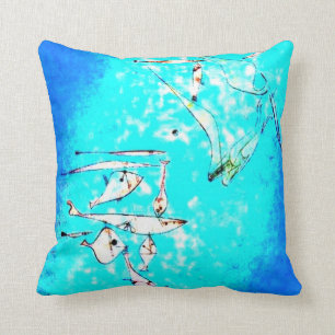 Paul Klee art: Fish Image, paintiing by Klee Cushion