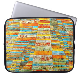 Paul Klee art: Highway and Byways Laptop Sleeve