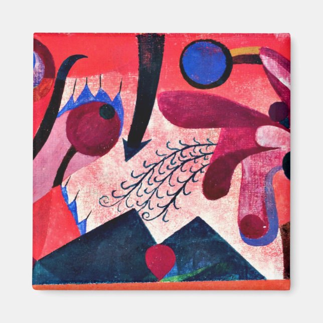 Paul Klee art: Poisonous Berries Magnet (Front)