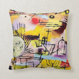 Paul Klee art: Rising Sun Cushion