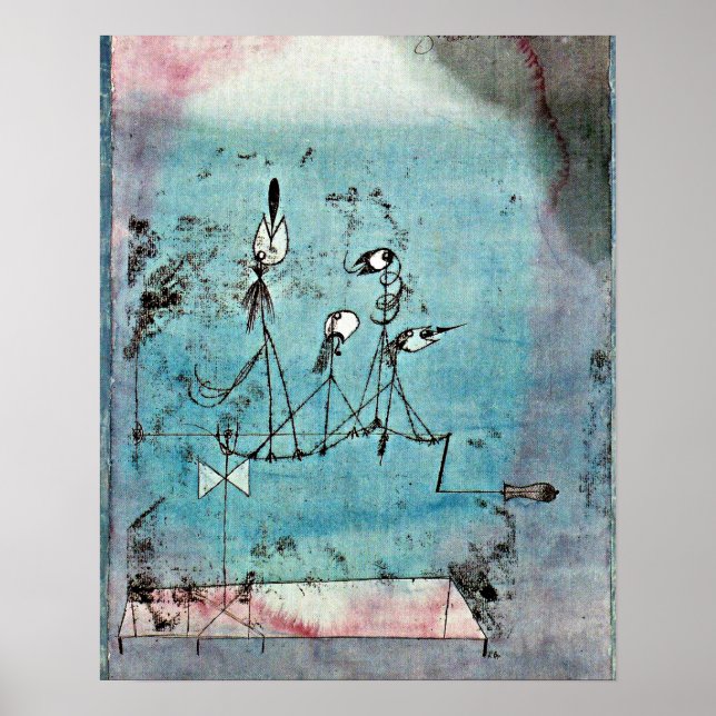Paul Klee art, Twittering Machine Poster (Front)
