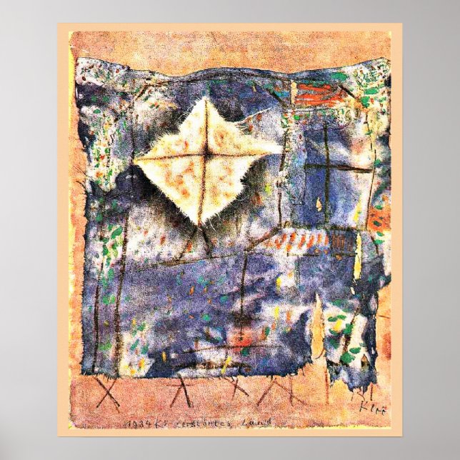 Paul Klee artwork, Ravaged Landscape Poster (Front)