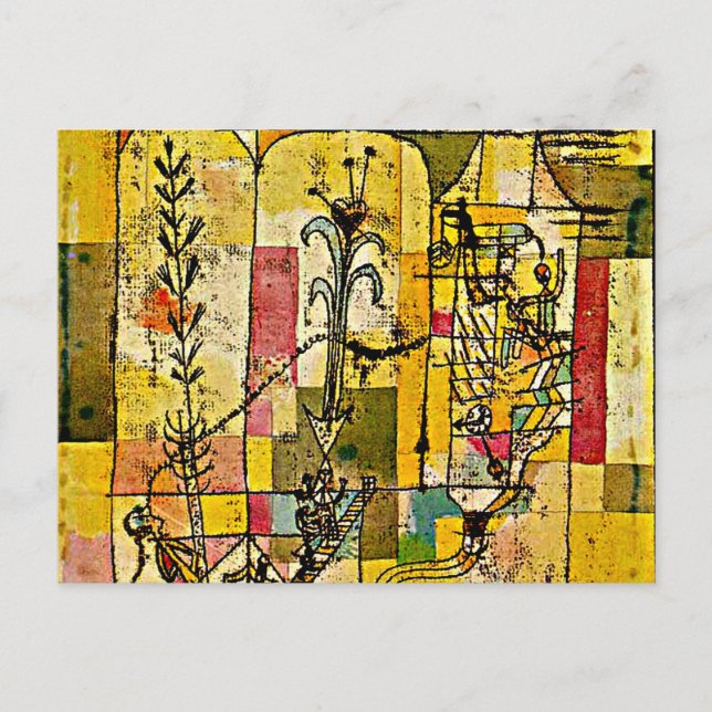 Paul Klee artwork, Tale of Hoffmann Postcard (Front)