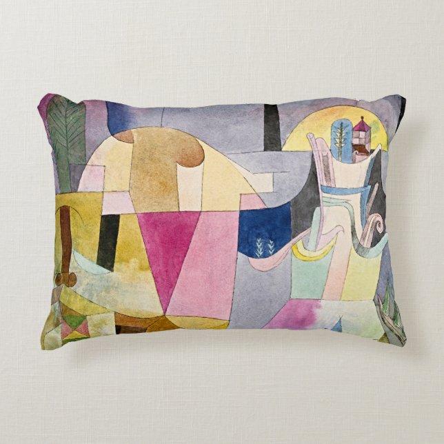 Paul Klee Bauhaus Dreamscape Accent Pillow (Front)