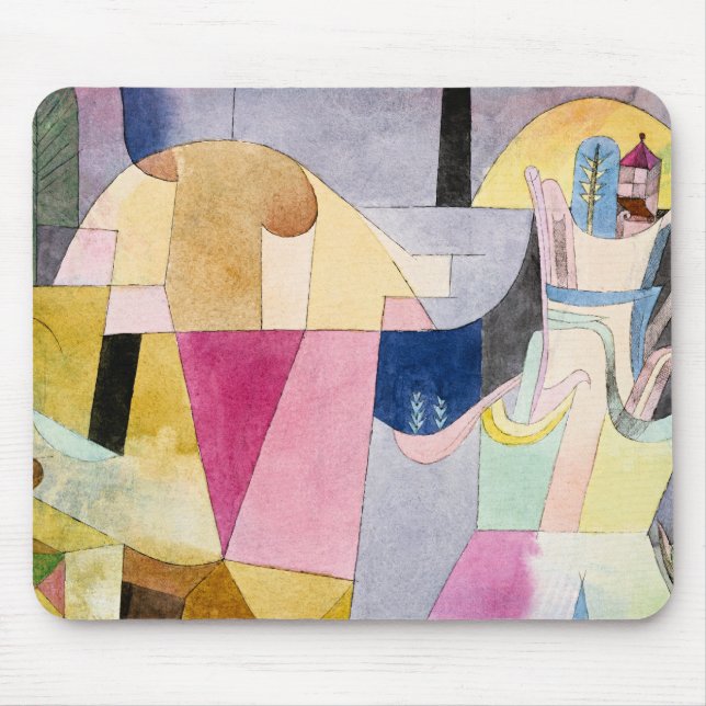 Paul Klee, Black Columns in a Landscape, Mouse Mat (Front)