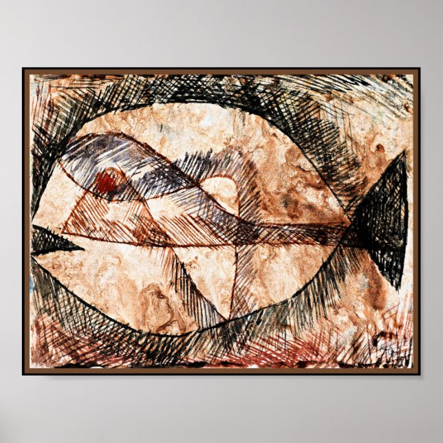 Paul Klee - C.-C.=Fisch, abstract art Poster (Front)