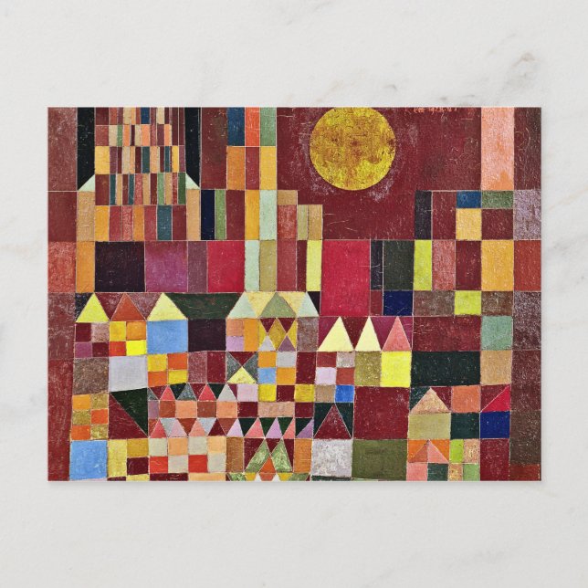 Paul Klee - Castle And Sun Postcard (Front)
