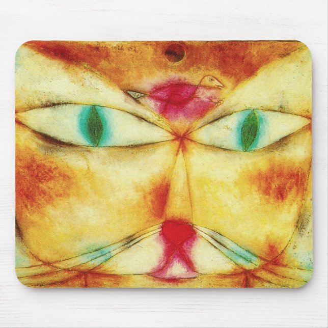 Paul Klee Cat and Bird Mouse Pad (Front)