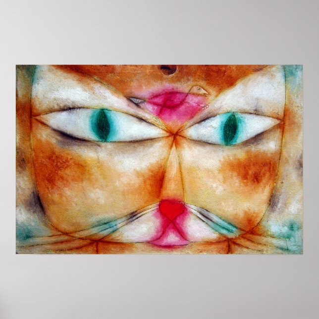 Paul Klee Cat and Bird Poster (Front)