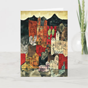 Paul Klee, City of Churches, Thank You Card