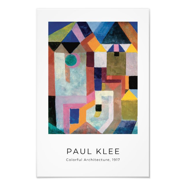 Paul Klee, Colourful Architecture - Abstract Art Photo Print (Front)