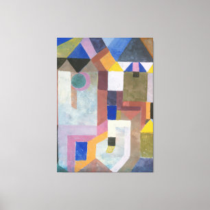 Paul Klee Colourful Architecture Canvas Print