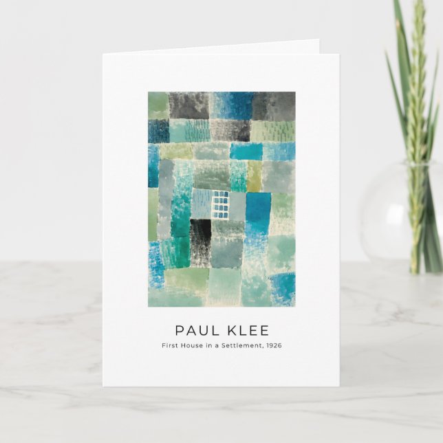 Paul Klee, Colourful Modern Abstract Art Card (Front)