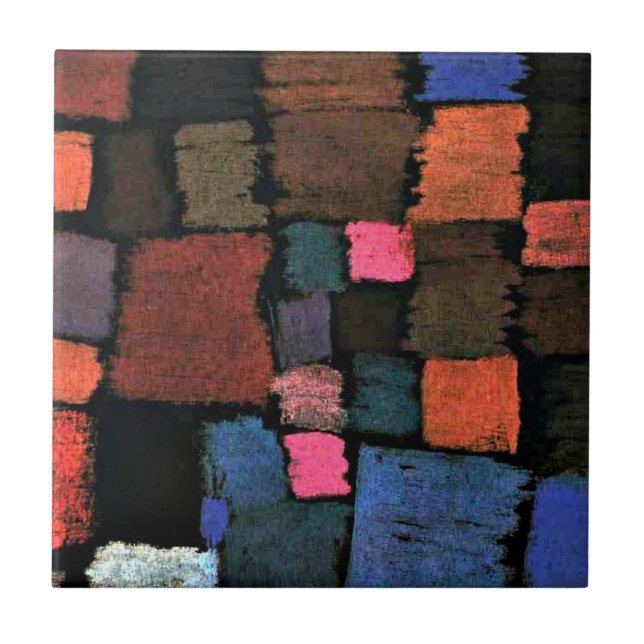 Paul Klee: Coming to Bloom Tile (Front)
