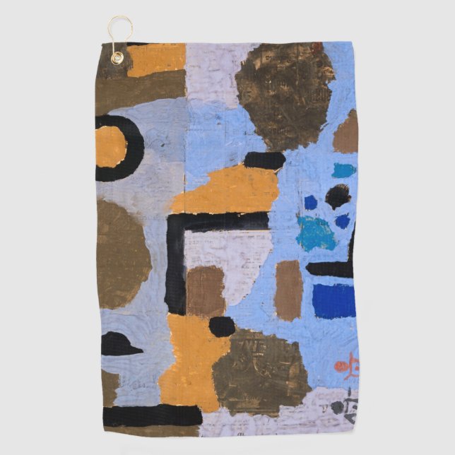 Paul Klee Composition Abstract Painting Modern Art Golf Towel (Front)