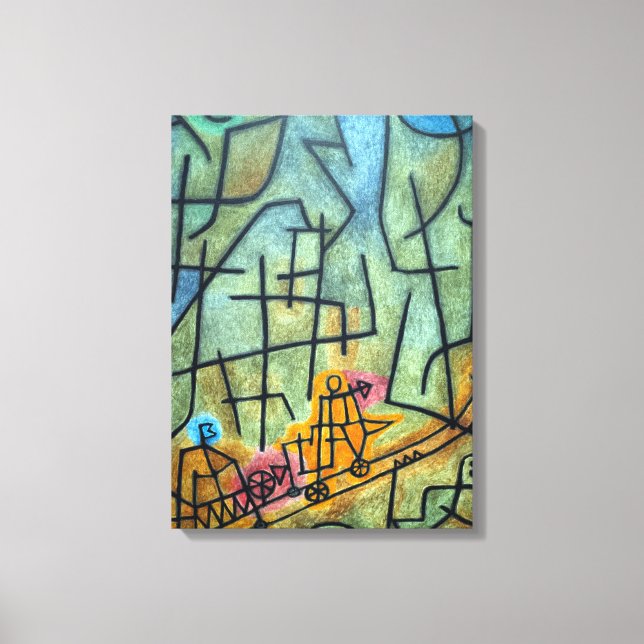 Paul Klee Conquest of the Mountain Canvas Print (Front)