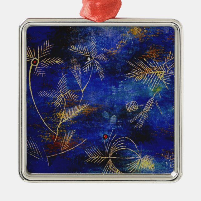Paul Klee, Fairy Tales, famous painting Metal Tree Decoration (Front)